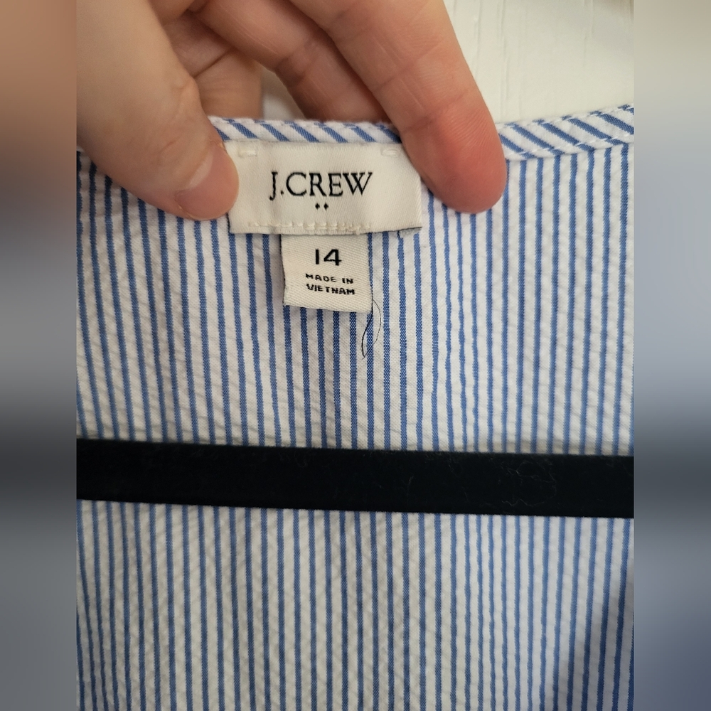 J Crew Factory Seersucker Dress - Picture 3 of 7